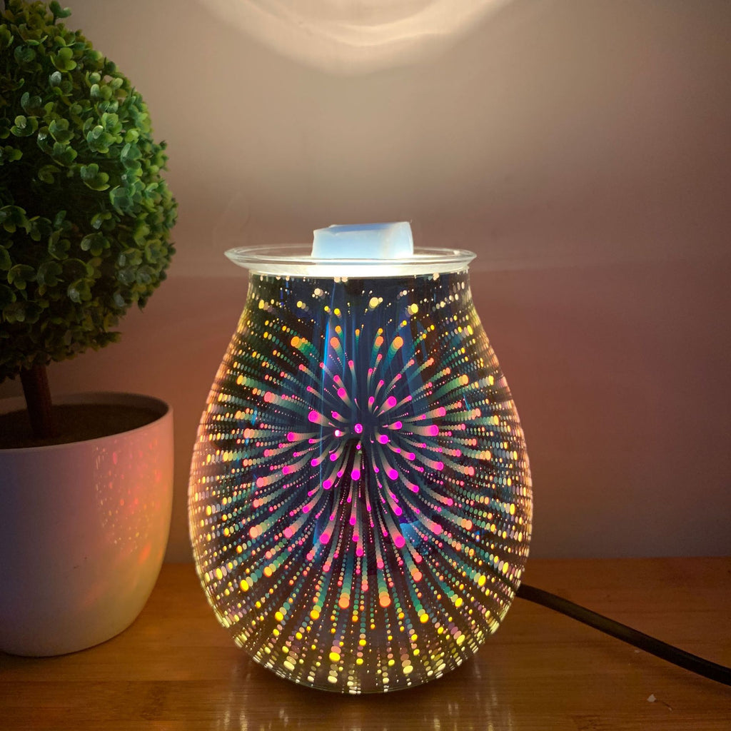 Fireworks Glass Vase Mist Maker Aroma Diffuser & Humidifier