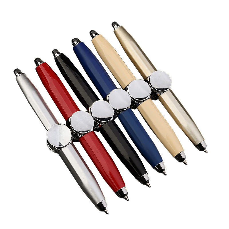 LED Spinning Gyro Metal Ballpoint Pen - View 6