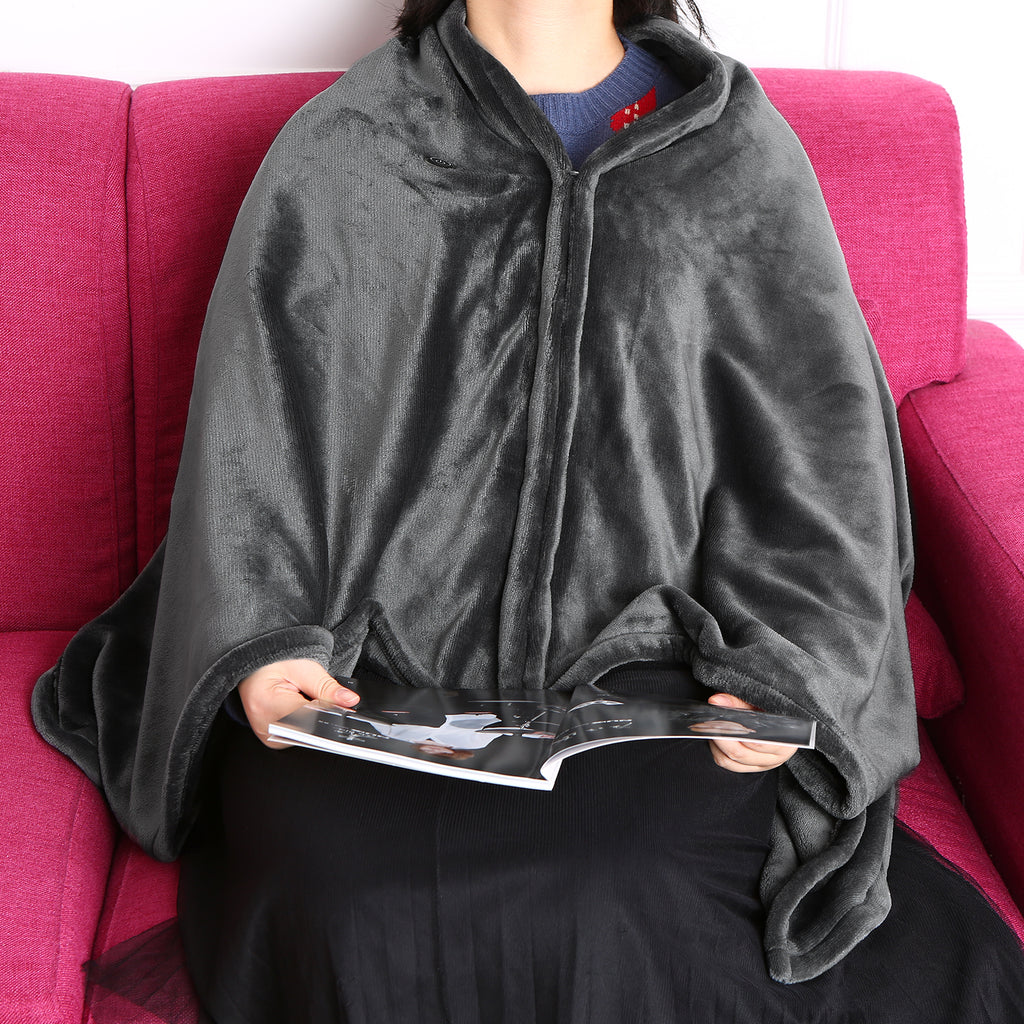 USB Electric Heated Blanket | Super Soft Coral Fleece | 3 Heat Settings