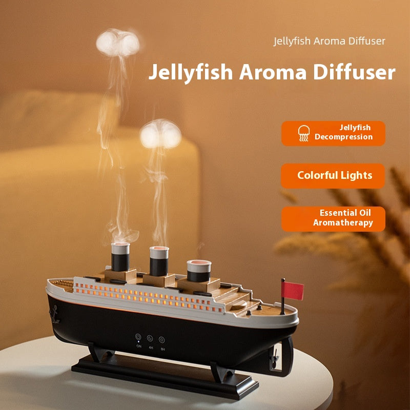Retro Ship Ultrasonic Aroma Diffuser & Humidifier | 250mL Home Aromatherapy