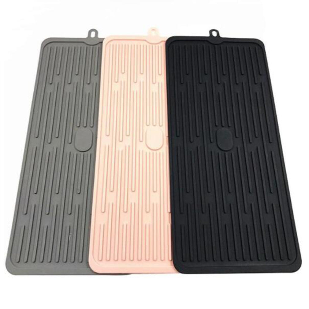 Non-slip silicone draining mat