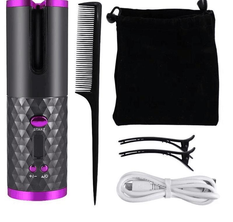 Electric Automatic Hair Curler | Wireless Cordless Curling Wand | 5 Colours