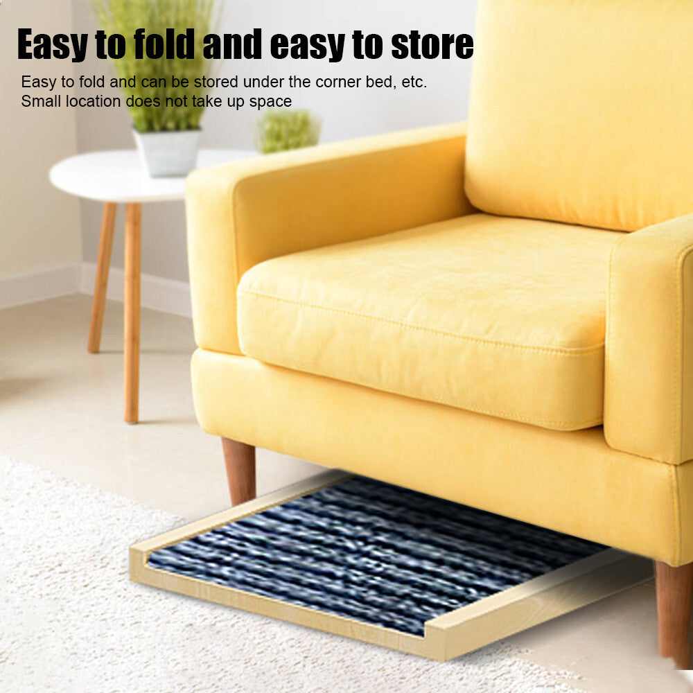 Foldable Dog Ramp | Adjustable Height Pet Stairs for Bed, Sofa & Car