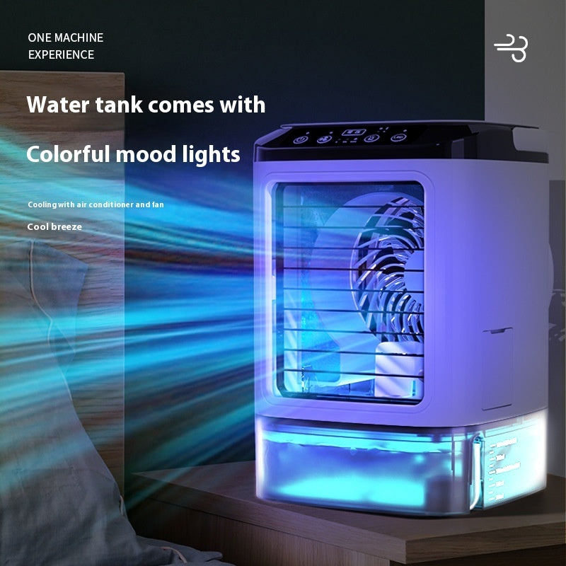 Portable Desktop Air Cooler USB Fan with Dual Spray Misting