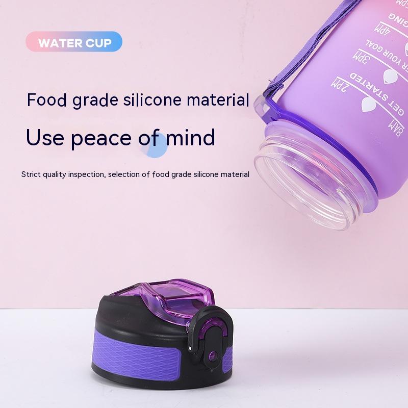 600ml Gradient Tumbler with Handle and Flip Lid - View 7