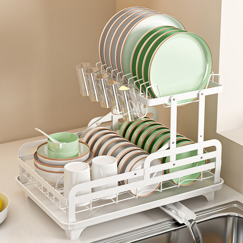 Metal dish rack countertop