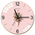 Nordic Minimalist Tempered Glass Silent Wall Clock - Style 6