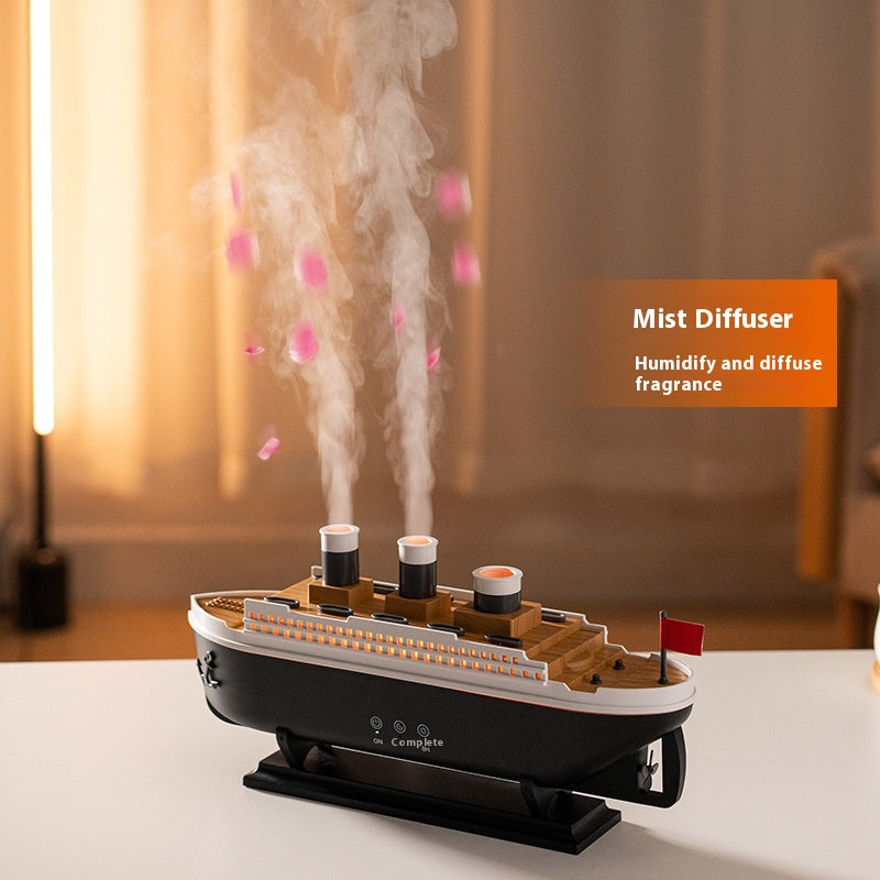 Retro Ship Ultrasonic Aroma Diffuser & Humidifier | 250mL Home Aromatherapy
