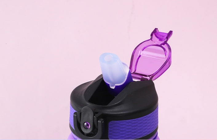 600ml Gradient Tumbler with Handle and Flip Lid - View 3