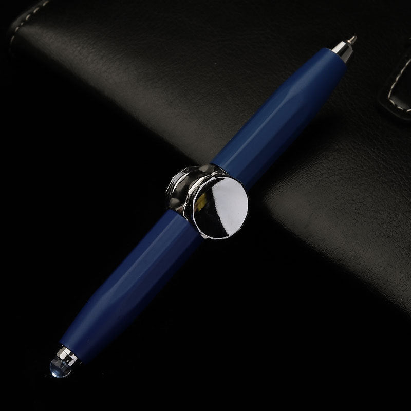 LED Gyro Spinning Metal Ballpoint Pen | Fidget Stress Relief Pen