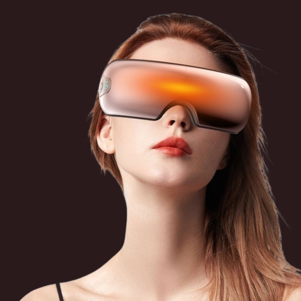 Bluetooth Air Pressure Heated Eye Massager with Visual Design
