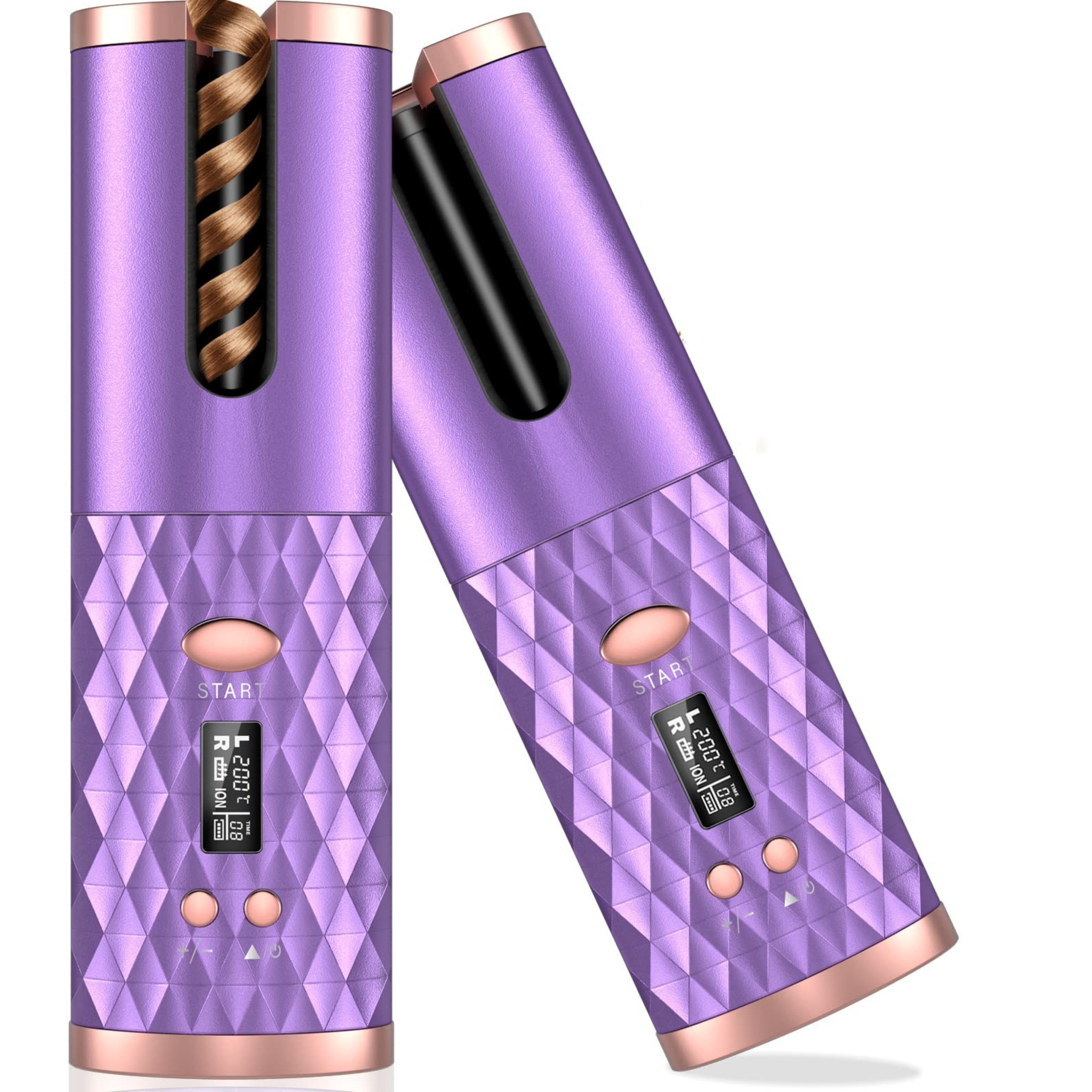 Electric Automatic Hair Curler | Wireless Cordless Curling Wand | 5 Colours
