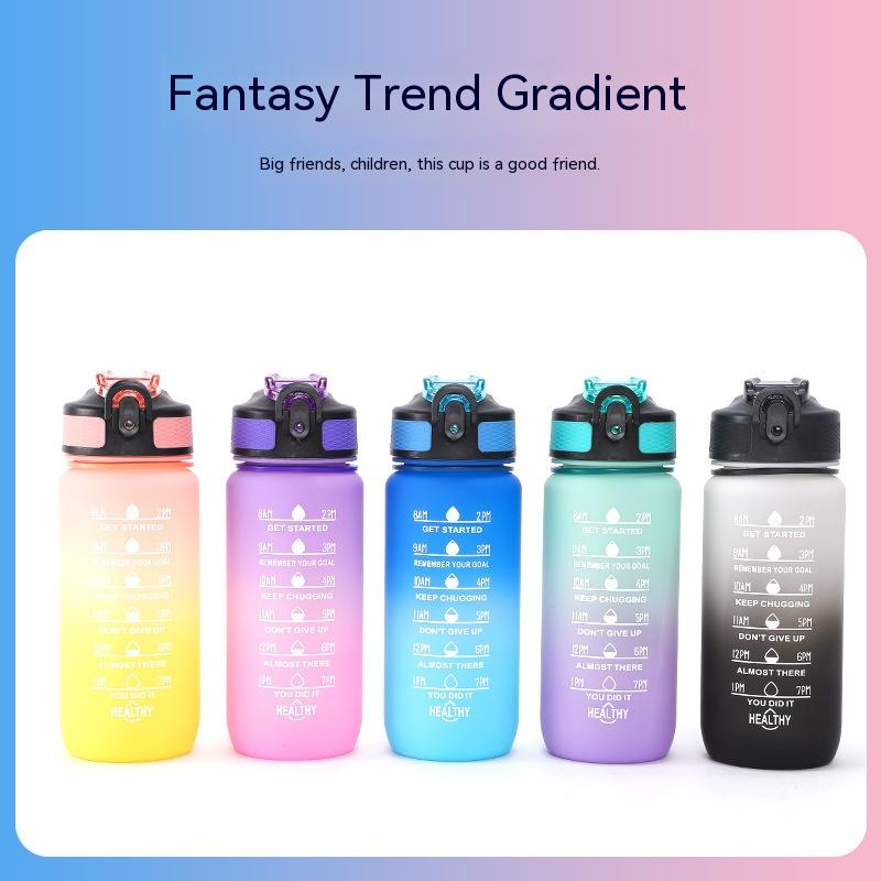 600ml Gradient Tumbler with Handle and Flip Lid - View 6