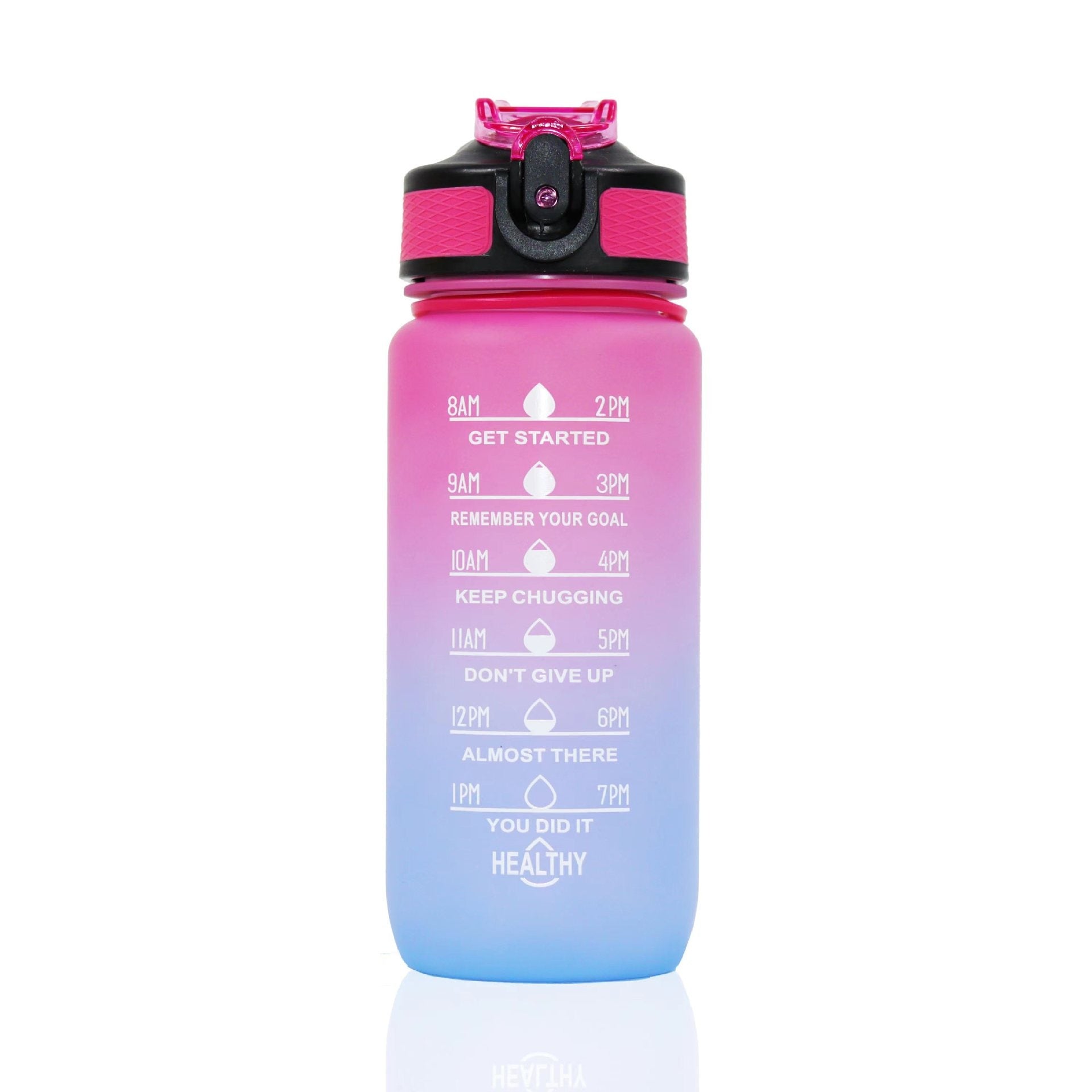600ml Gradient Tumbler with Handle and Flip Lid - View 2