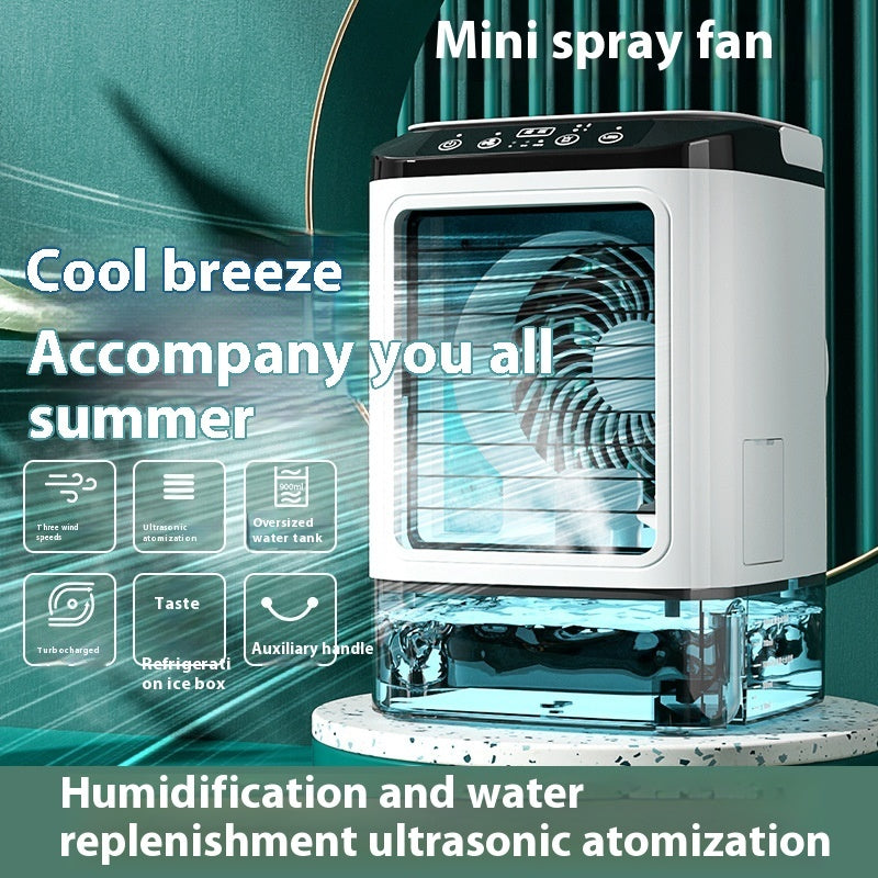 Portable Desktop Air Cooler USB Fan with Dual Spray Misting