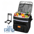 30L Insulated Rolling Cooler Bag with Wheels — 50 Can Capacity
