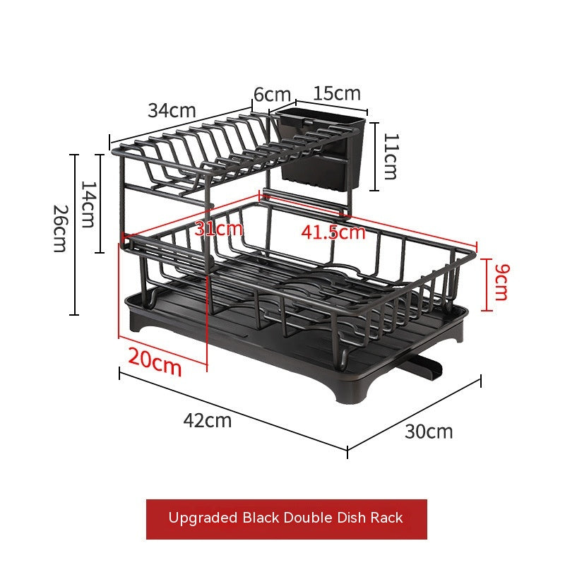 Kitchen Sink Draining Rack - In Use
