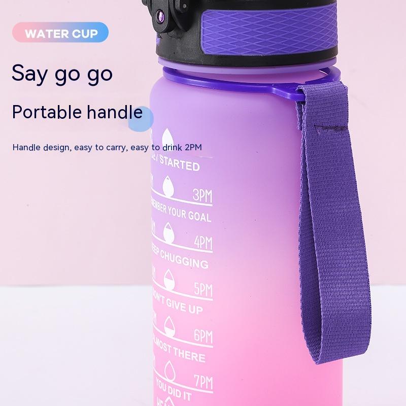 600ml Gradient Tumbler with Handle and Flip Lid - View 5