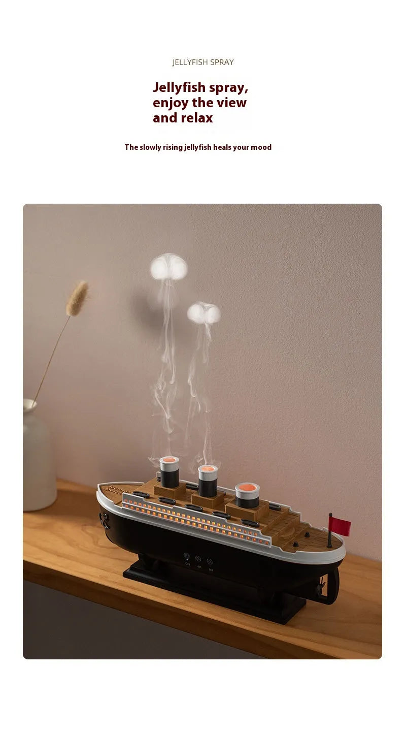 Retro Ship Ultrasonic Aroma Diffuser & Humidifier | 250mL Home Aromatherapy